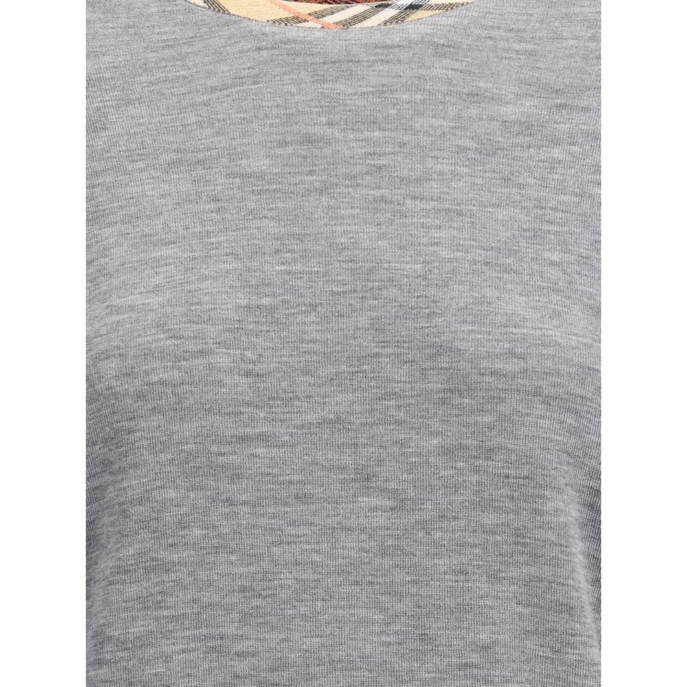 Burberry Gray Cotton Sweatshirt