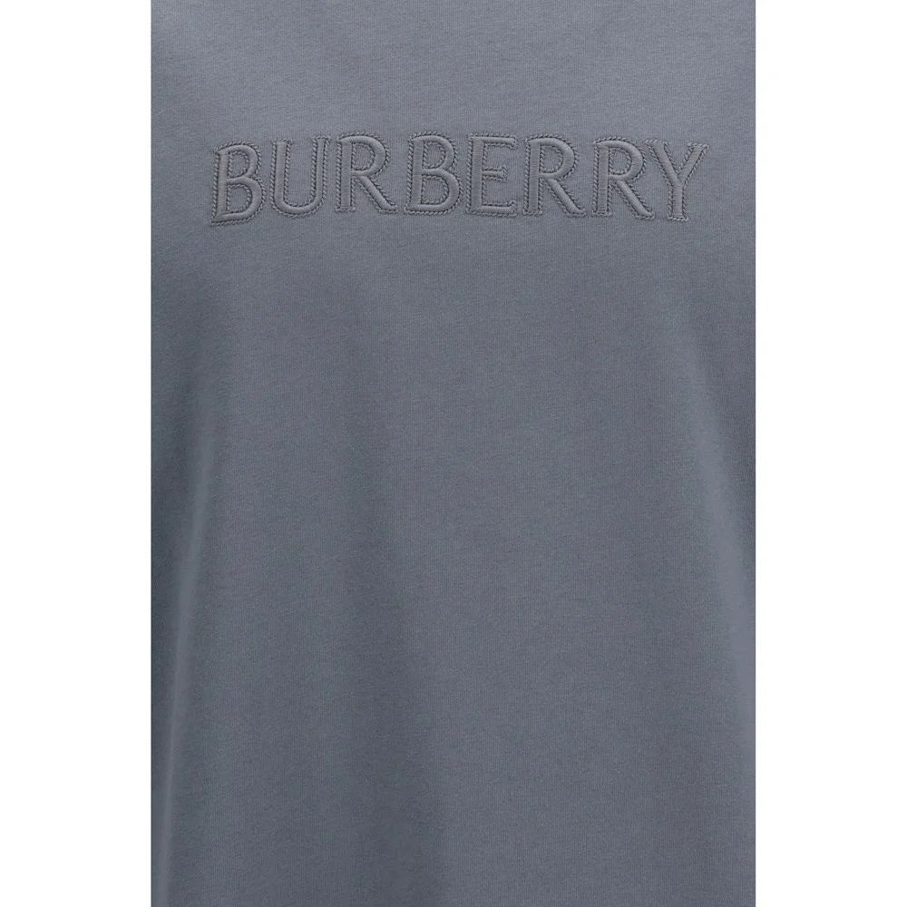 Burberry Gray Cotton T-Shirt