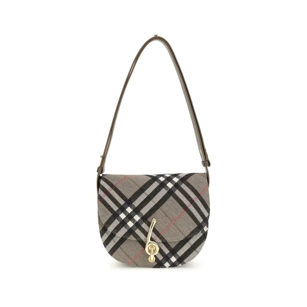 Burberry Gray Fabric Shoulder Bag
