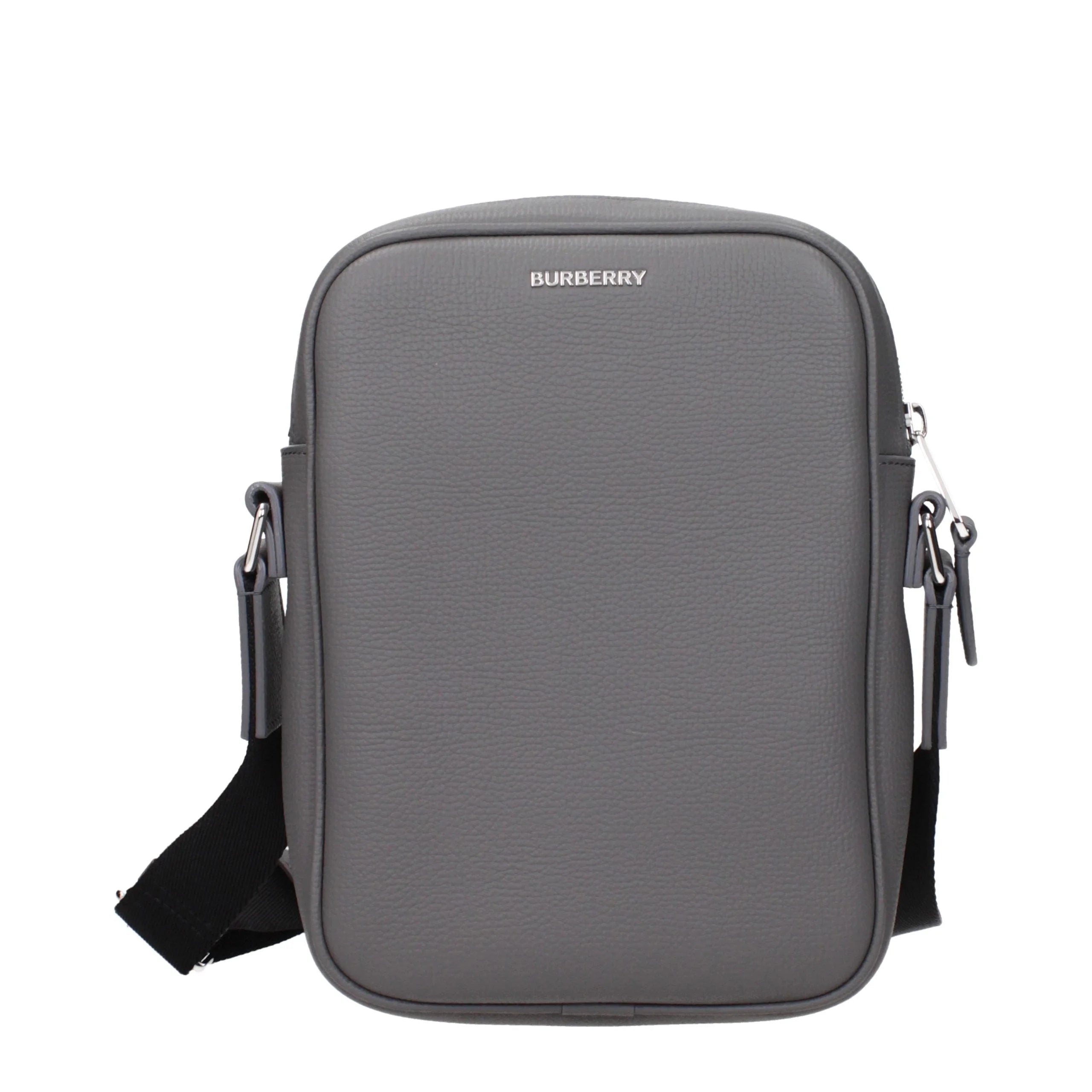 Burberry Gray Leather Crossbody Bag