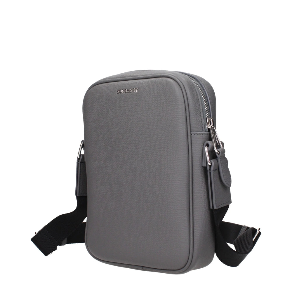 Burberry Gray Leather Crossbody Bag