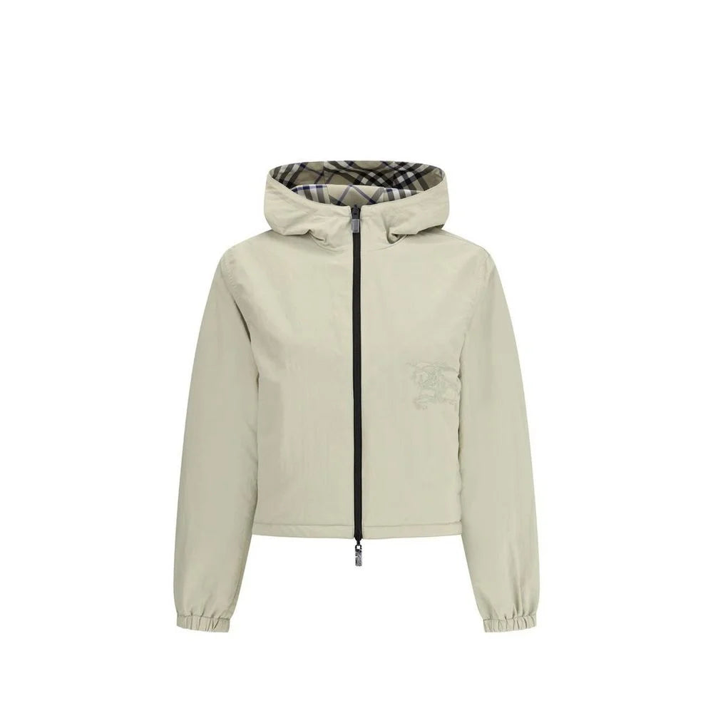 Burberry Gray Polyamide Shell Jacket - M