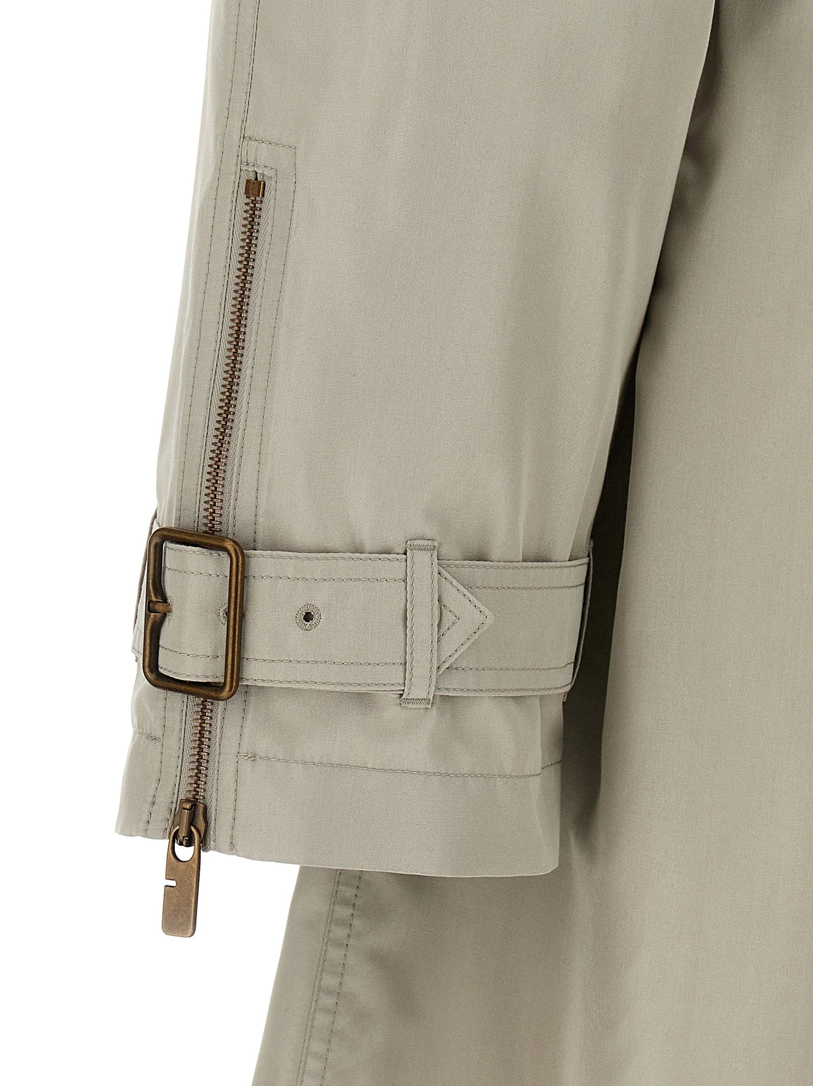 Burberry Gray Satin Coat - 48 | M