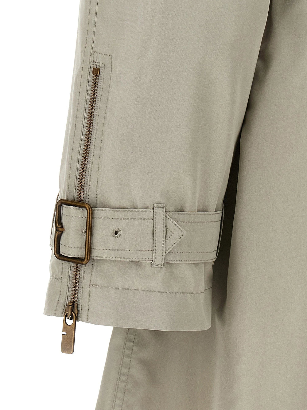 Burberry Gray Satin Coat - 48 | M
