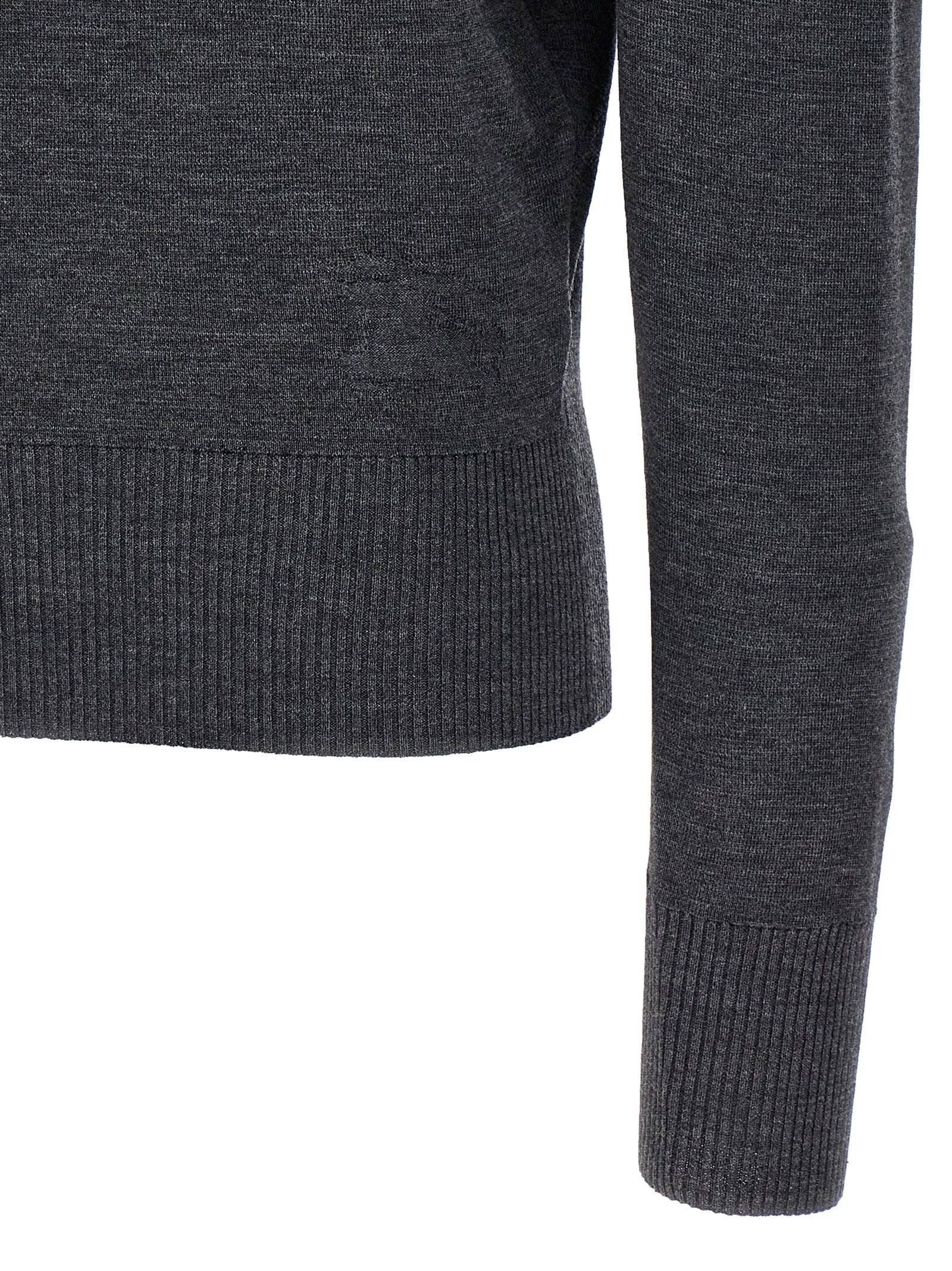 Burberry Gray Wool Cardigan - M