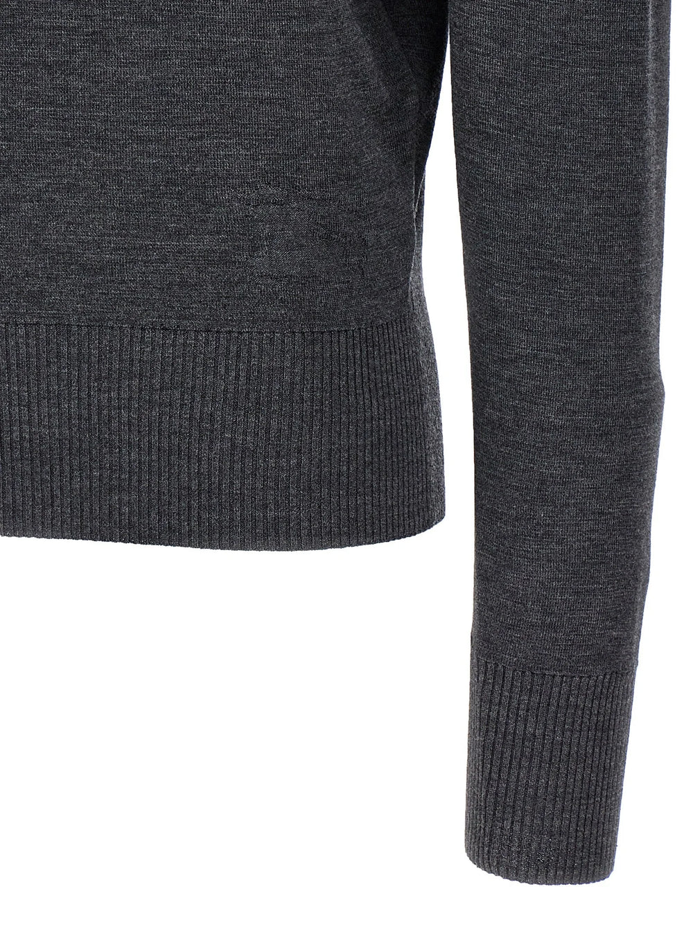 Burberry Gray Wool Cardigan - M