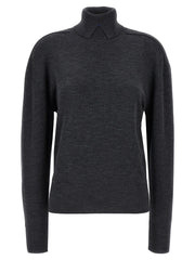 Burberry Gray Wool Cardigan - M