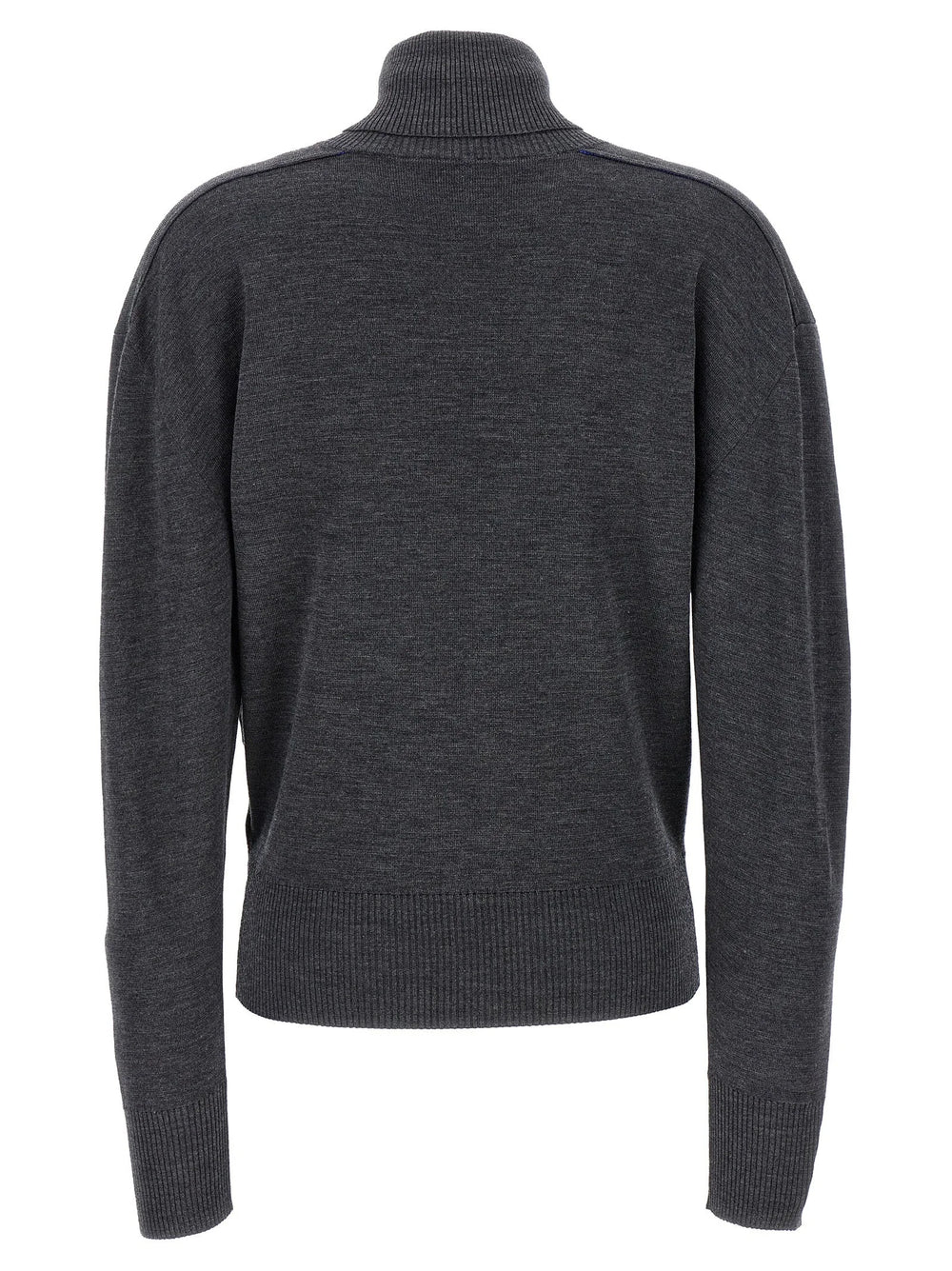 Burberry Gray Wool Cardigan - M