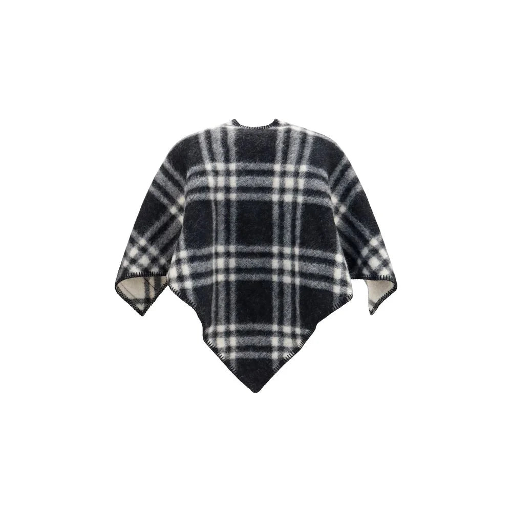 Burberry Gray Wool Oves Aries Scarf