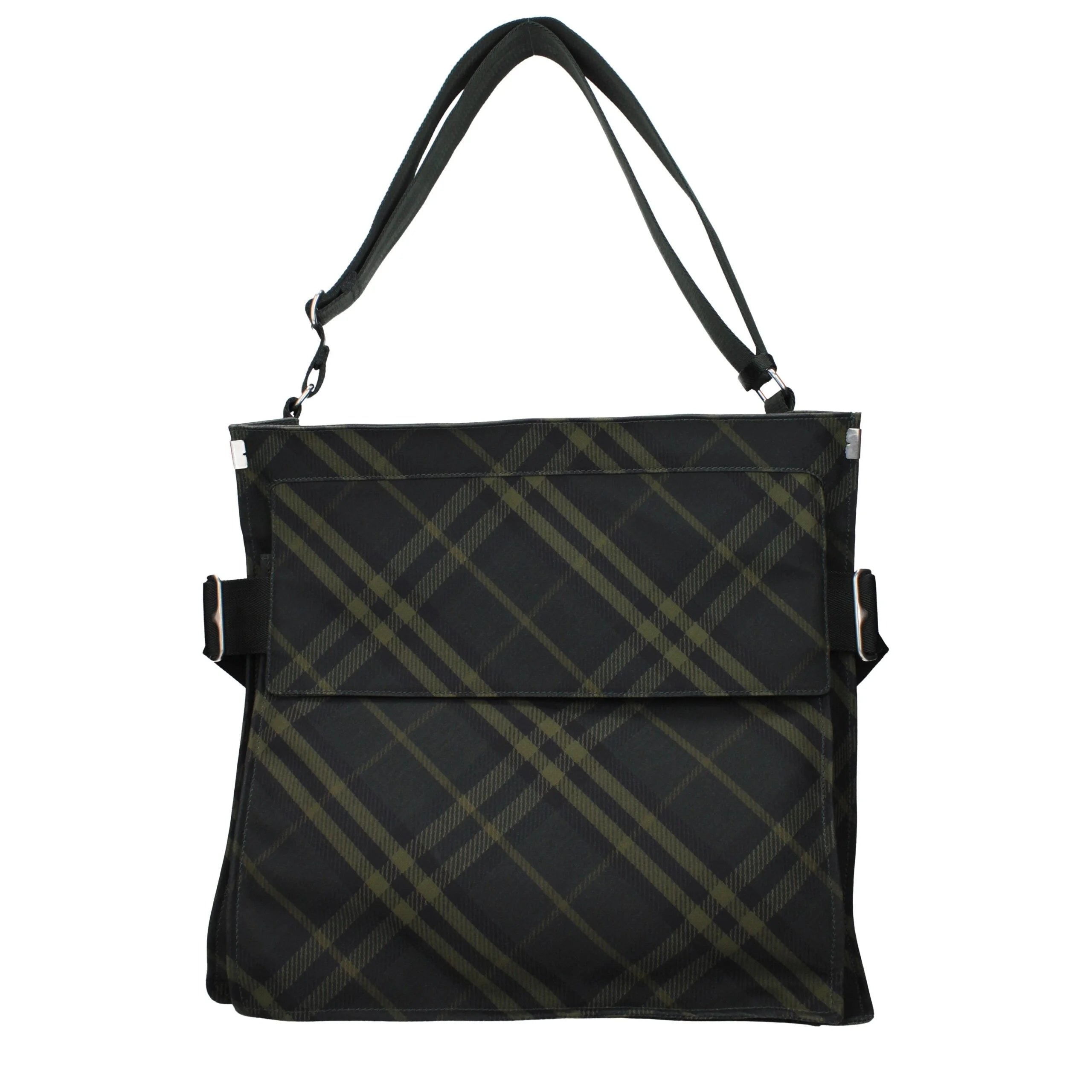 Burberry Green Fabric Crossbody Bag
