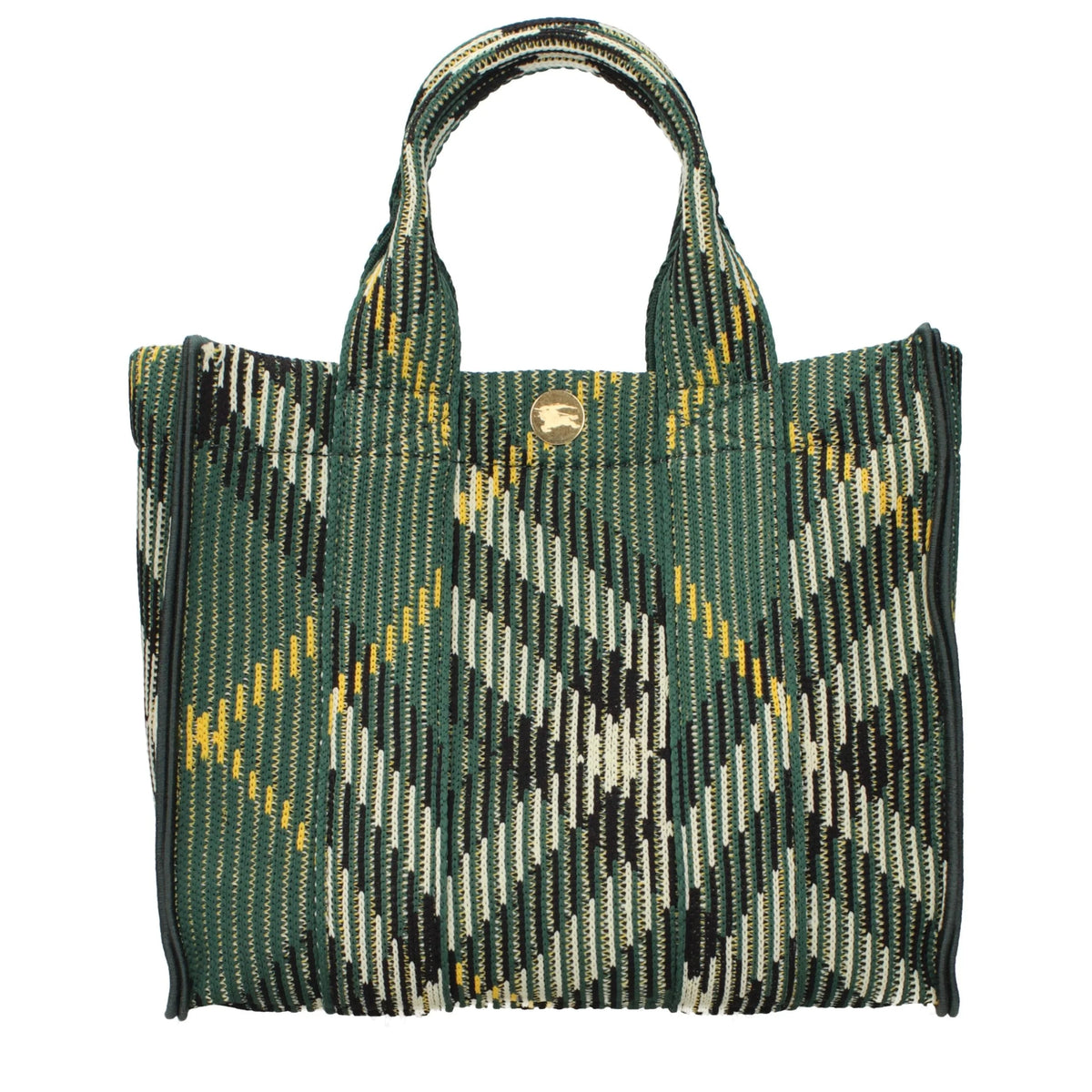 Burberry Green Fabric Handbag