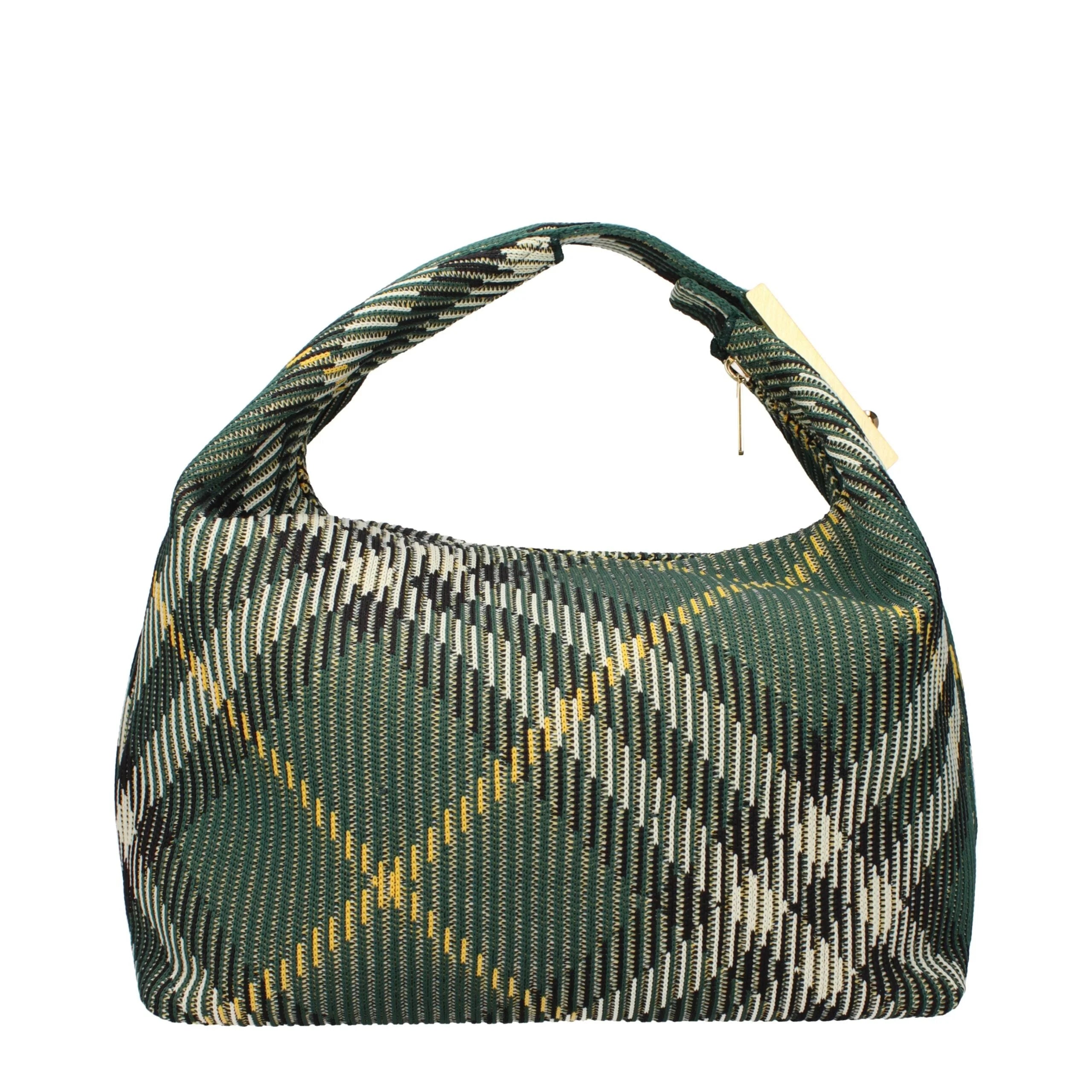 Burberry Green Fabric Handbags - Shoulder Bags