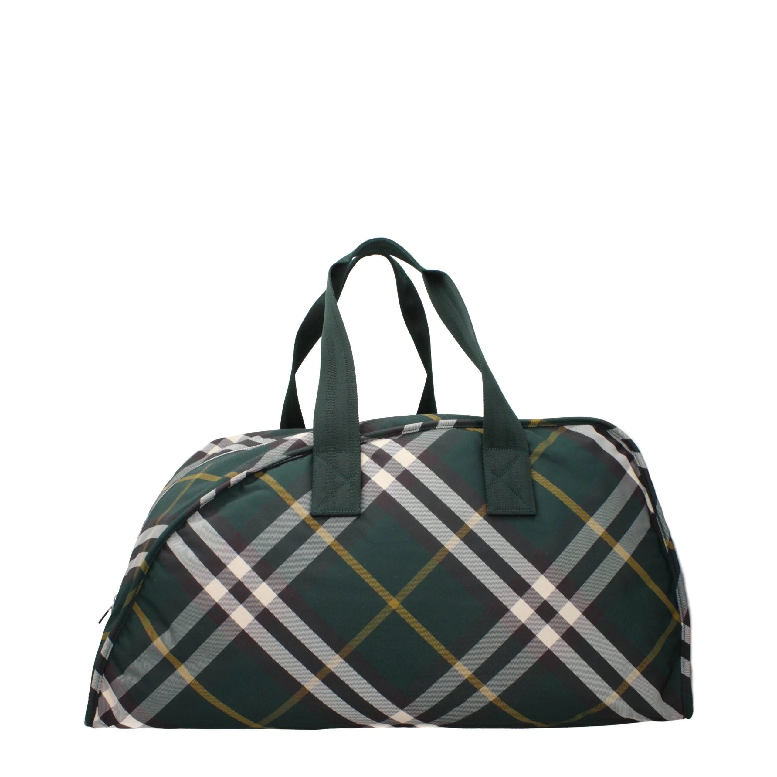 Burberry Green Fabric Luggage And Travel
