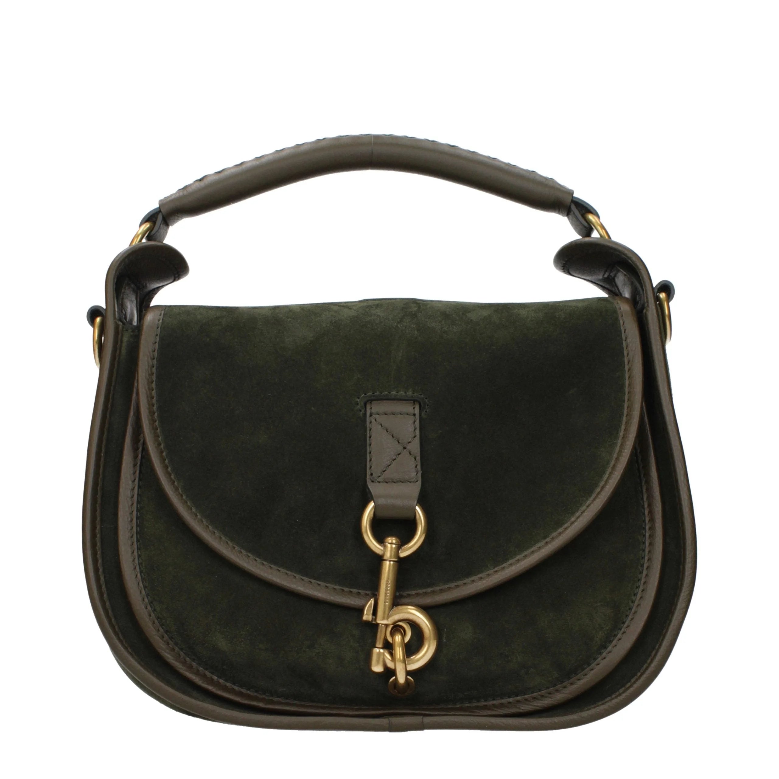 Burberry Green Leather Handbag