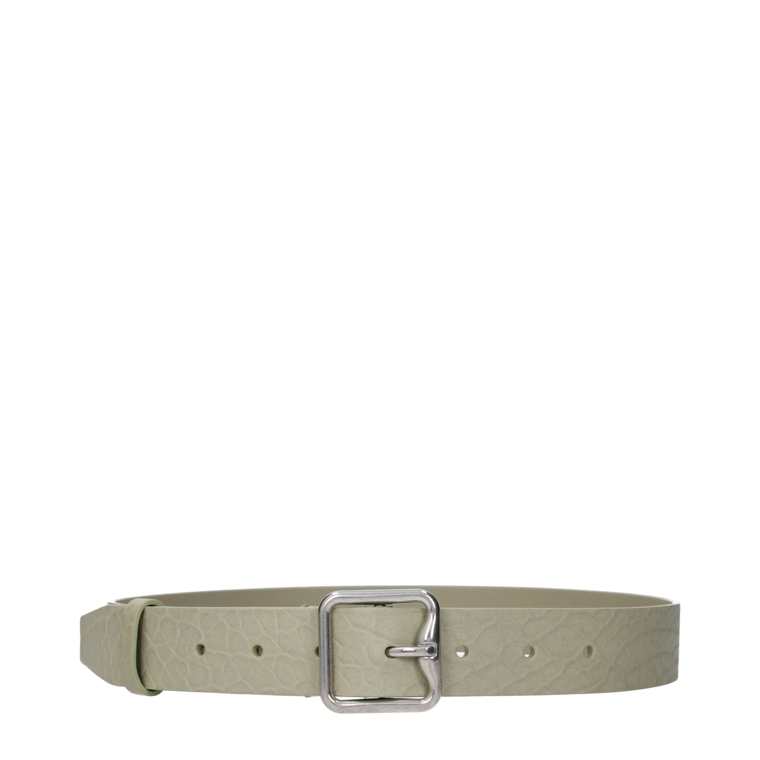 Burberry Green Leather Regular Belt
