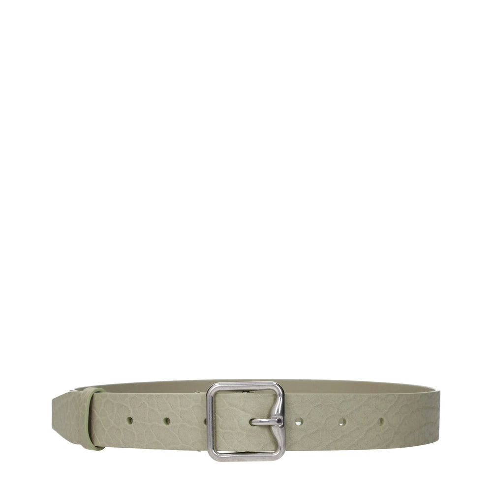 Burberry Green Leather Regular Belt
