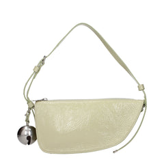 Burberry Green Leather Shoulder Bag