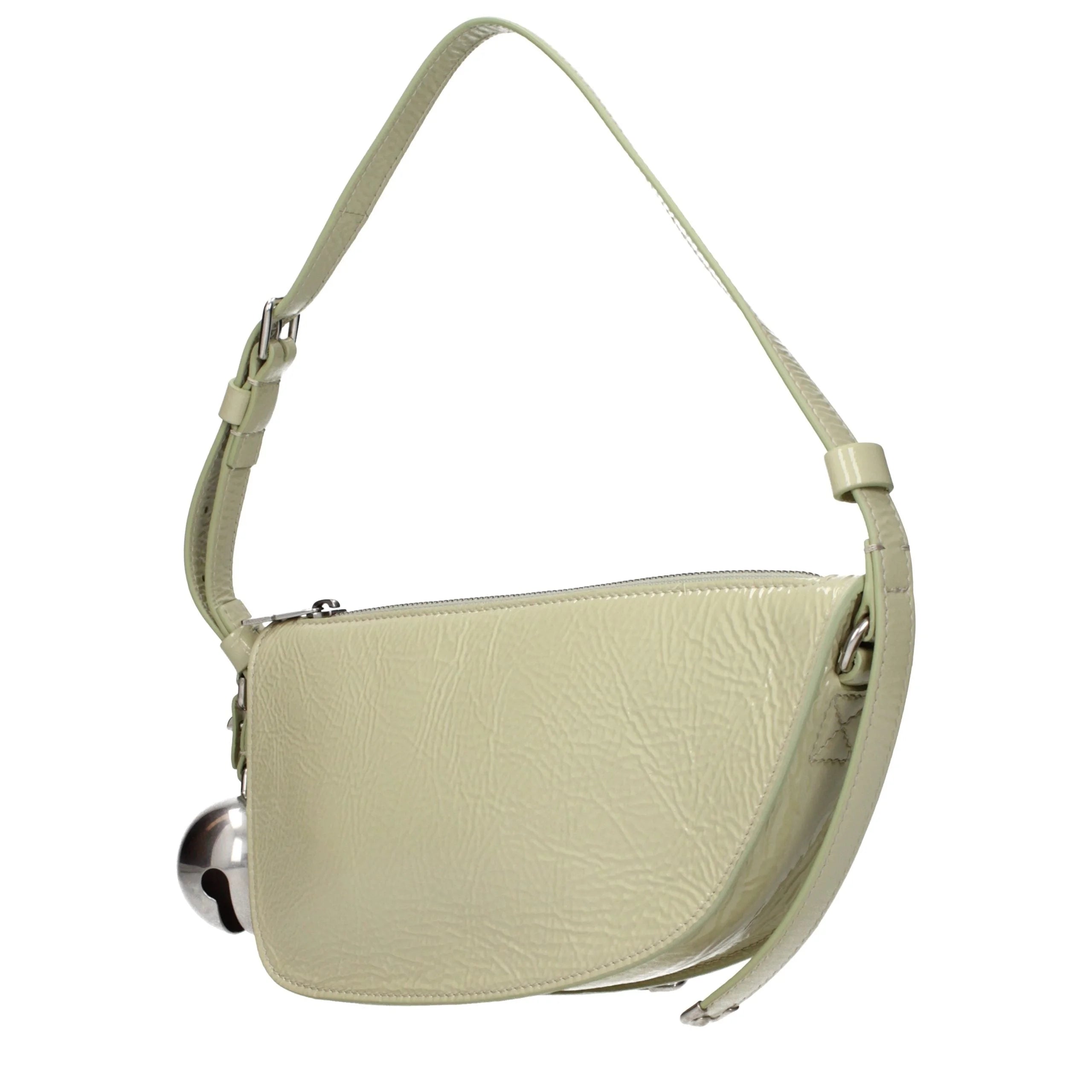 Burberry Green Leather Shoulder Bag