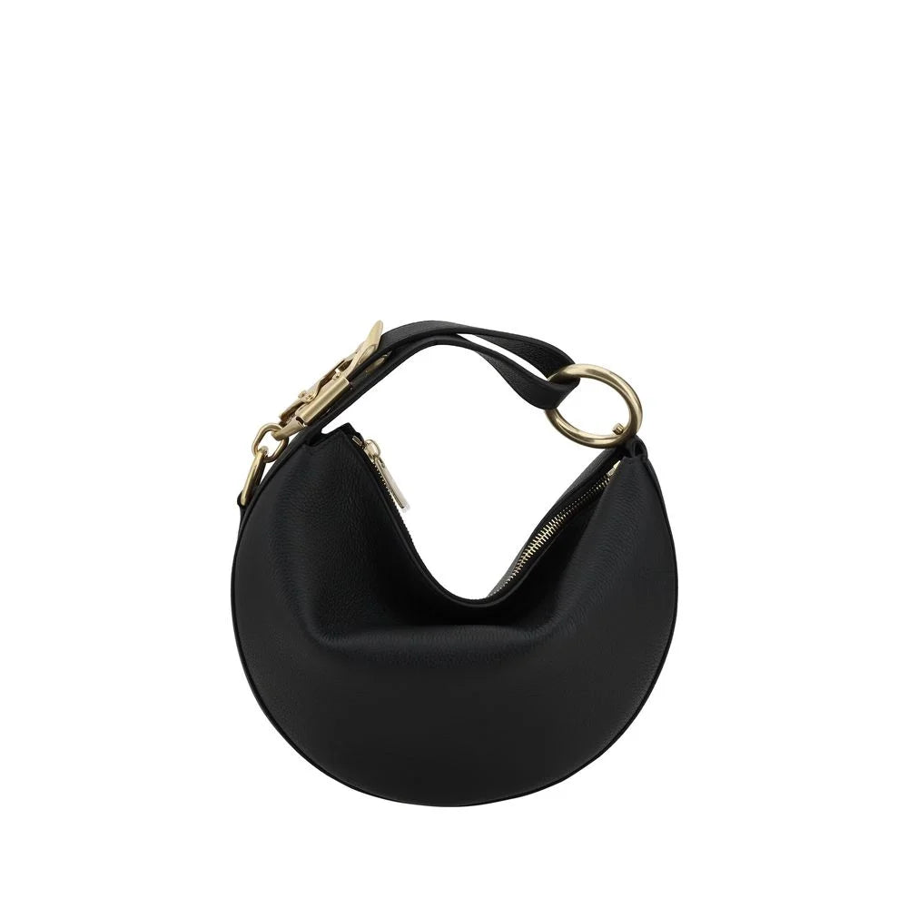 Burberry Leather Handbag - Half-Moon Bags