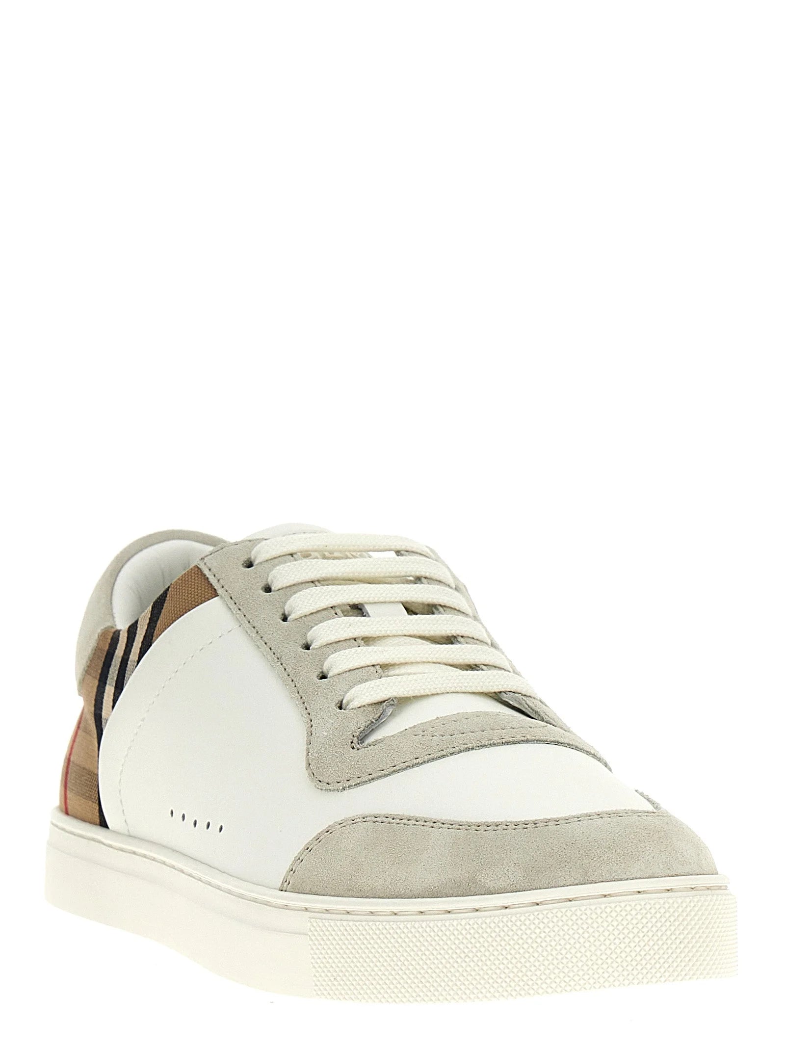 Burberry Multicolor Leather Low Top Sneakers - EU46/US13