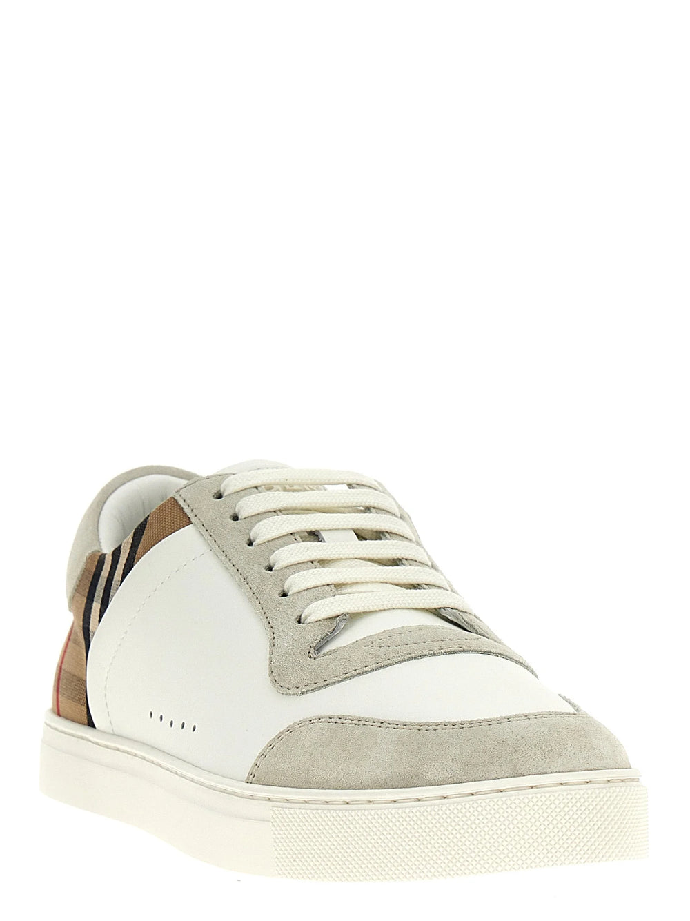 Burberry Multicolor Leather Low Top Sneakers - EU46/US13