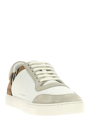 Burberry Multicolor Leather Low Top Sneakers - EU46/US13