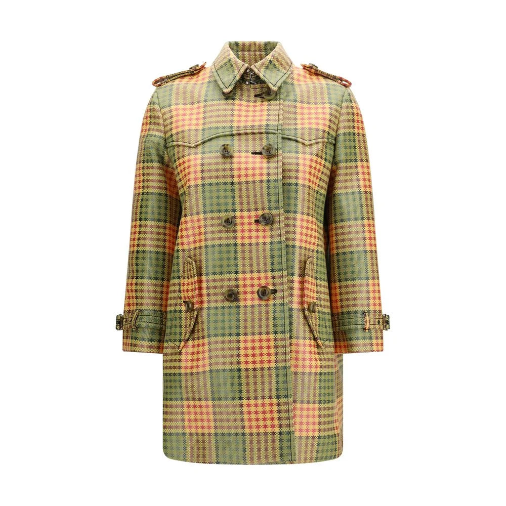 Burberry Multicolor Polyester Coat - 8