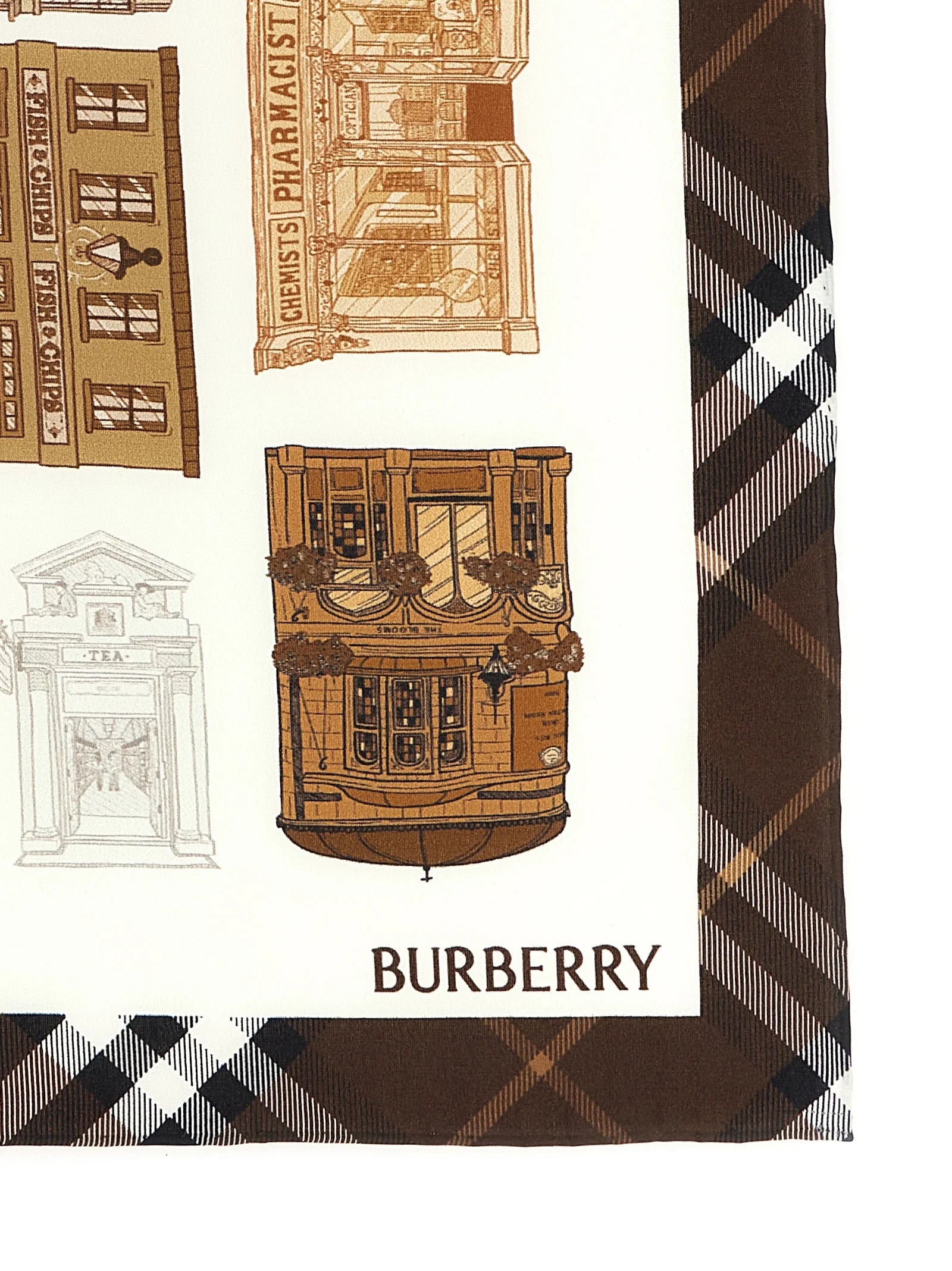 Burberry Multicolor Satin Scarf