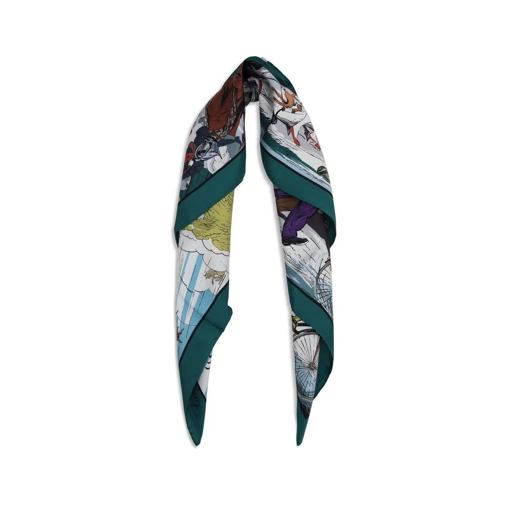 Écharpe en soie multicolore Burberry