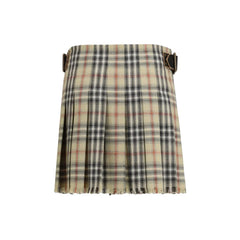 Burberry Multicolor Wool Mini Skirt