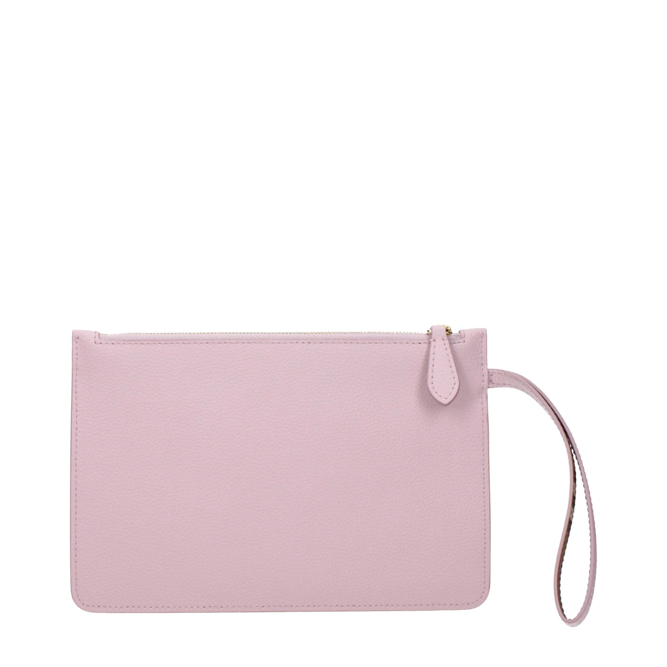 Burberry Pink Leather Clutch Bag
