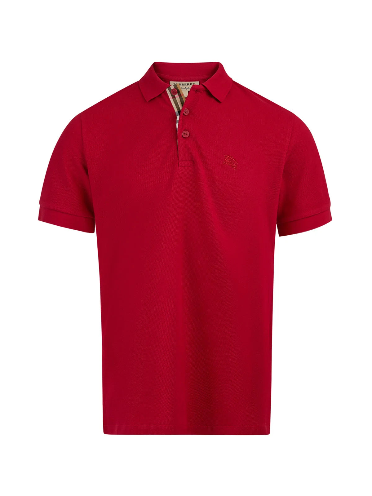 Burberry Red Cotton Collared Polo Shirt - IT46 | S / Red - Polos