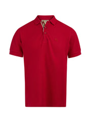 Burberry Red Cotton Collared Polo Shirt - IT46 | S / Red - Polos
