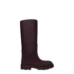 Burberry Red Cotton Rain Boots - EU37/US7