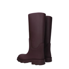 Burberry Red Cotton Rain Boots - EU37/US7