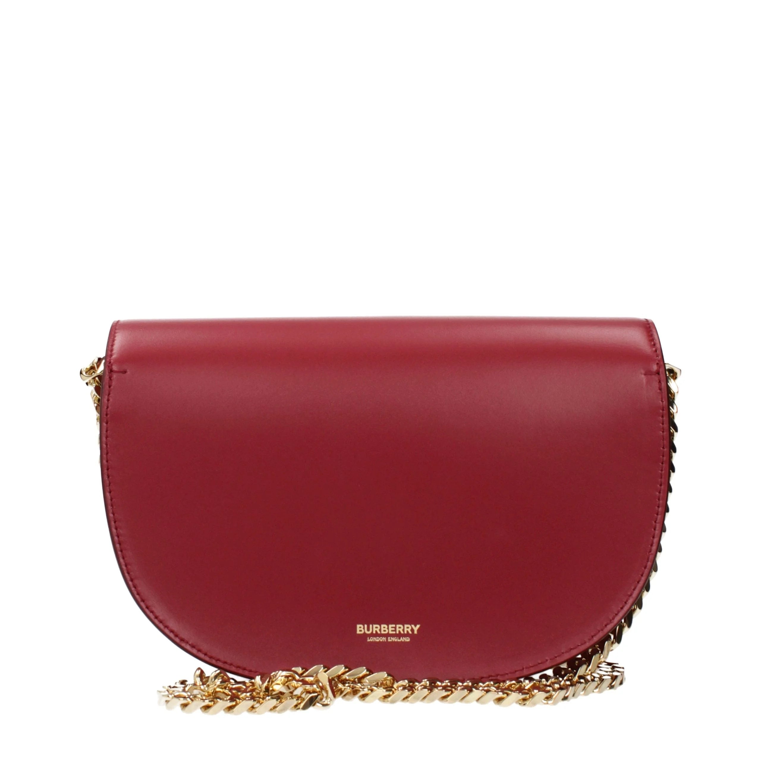 Burberry Red Leather Shoulder Bag