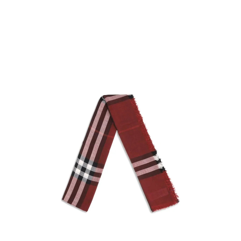 Burberry Reversible Check wool and silk Scarf - Scarves & Shawls