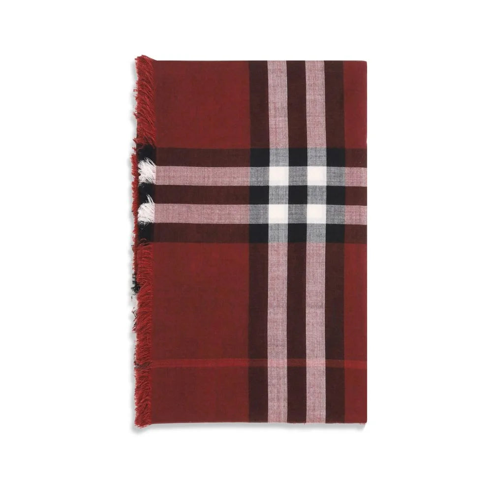 Burberry Reversible Check wool and silk Scarf - Scarves & Shawls