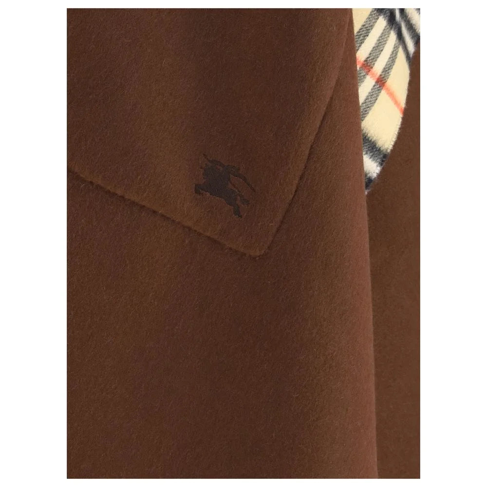 Burberry Reversible check wool cashmere Cape - One Size