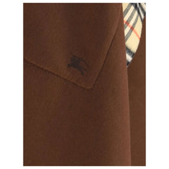Burberry Reversible check wool cashmere Cape - One Size