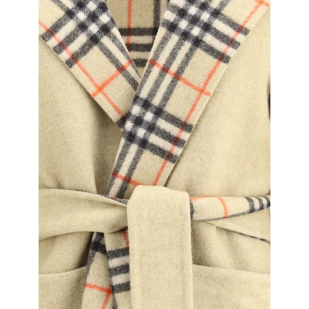 Burberry Reversible wool robe Coat - 8