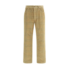 Burberry Velvet Pants - Trousers