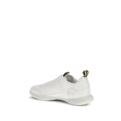 Burberry White Calf Leather Bos Taurus Athletic Sneakers