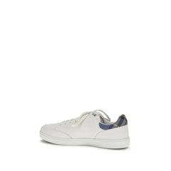 Burberry Hvid Kalveskind Bos Taurus Lave Sneakers - EU45/US12