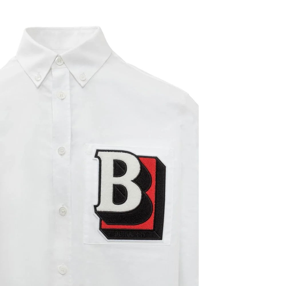Burberry White Cotton Dress Shirt - XXS