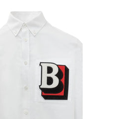 Burberry White Cotton Dress Shirt - XXS