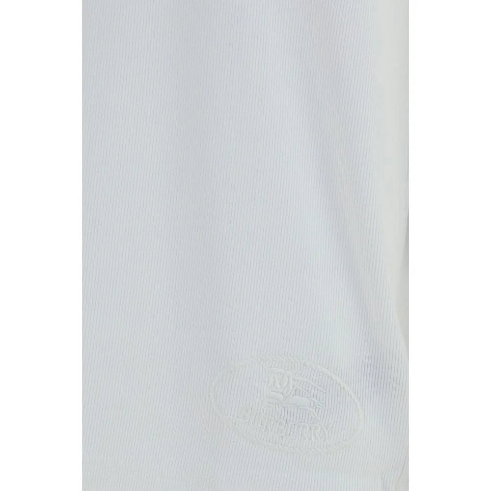 Burberry White Cotton Long Sleeve T-Shirt