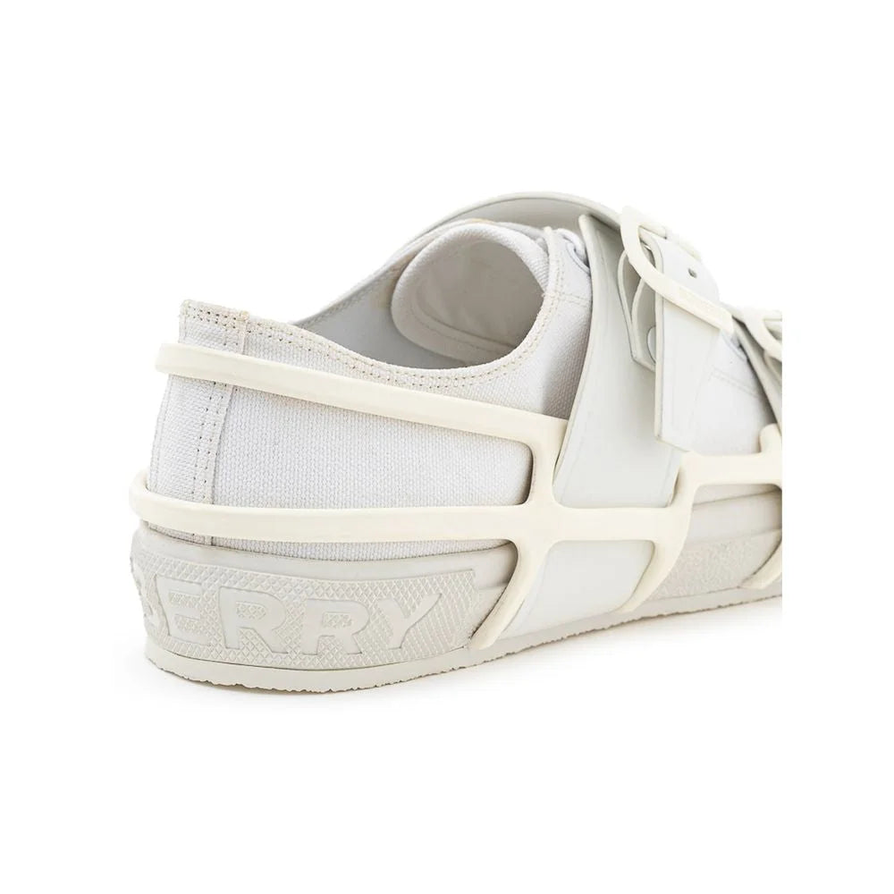 Burberry White Cotton Sneaker - EU43/US10 - Sneakers