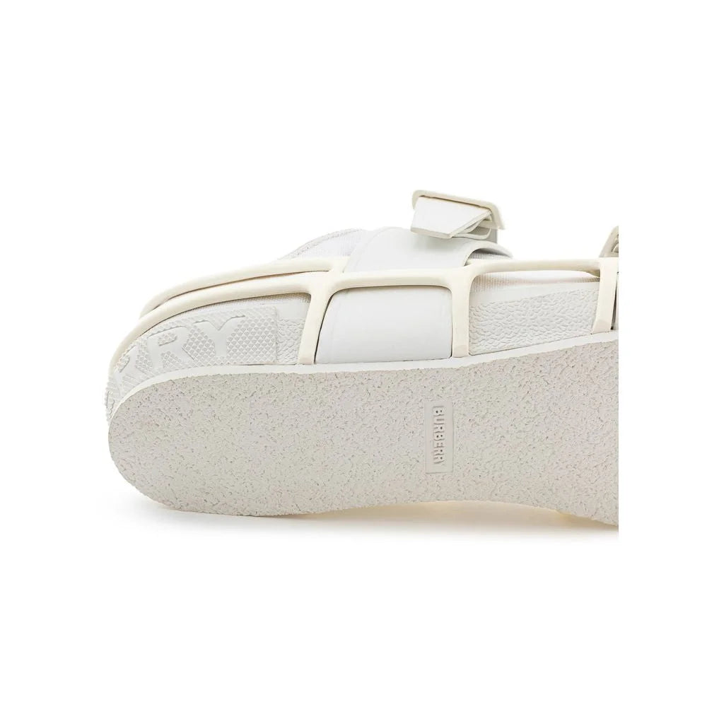 Burberry White Cotton Sneaker - EU43/US10 - Sneakers