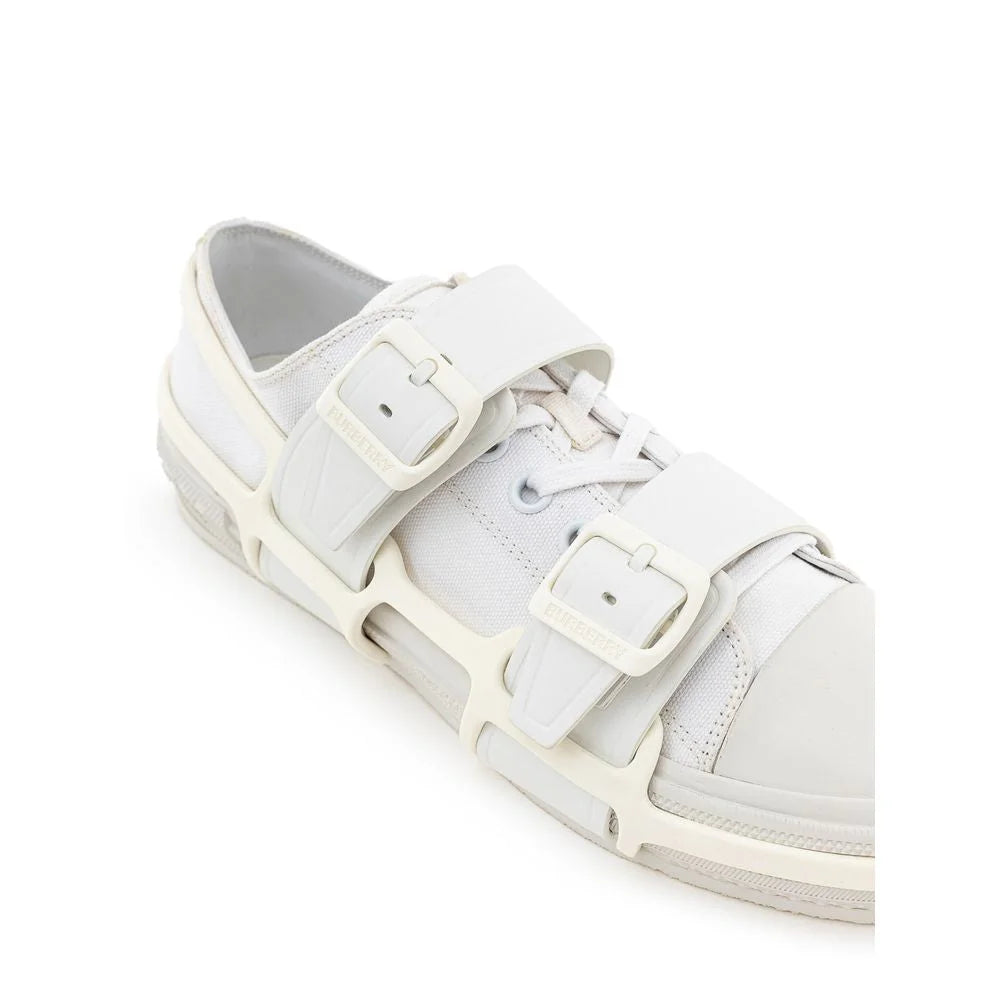 Burberry White Cotton Sneaker - EU43/US10 - Sneakers